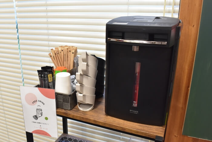 フリードリンクコーナーの写真